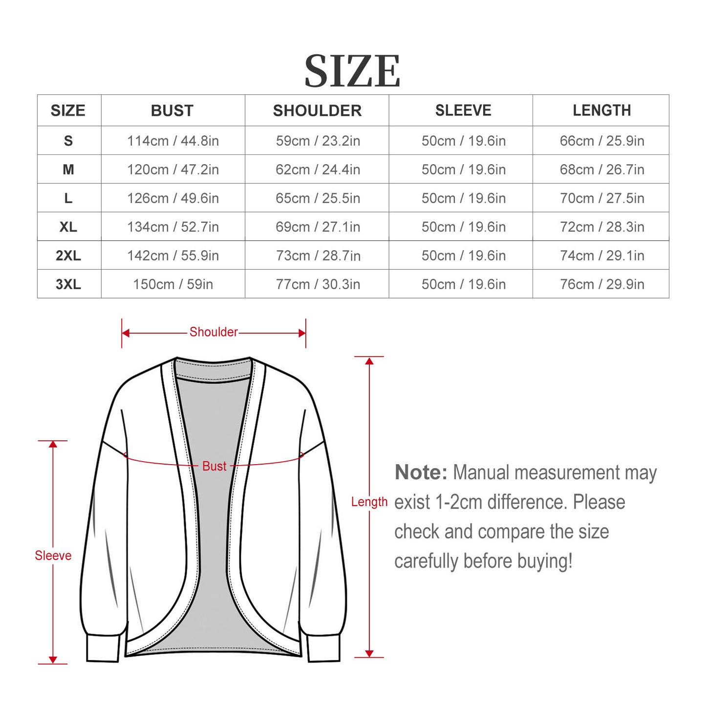 Women's Drop Shoulder Cardigan Plaid