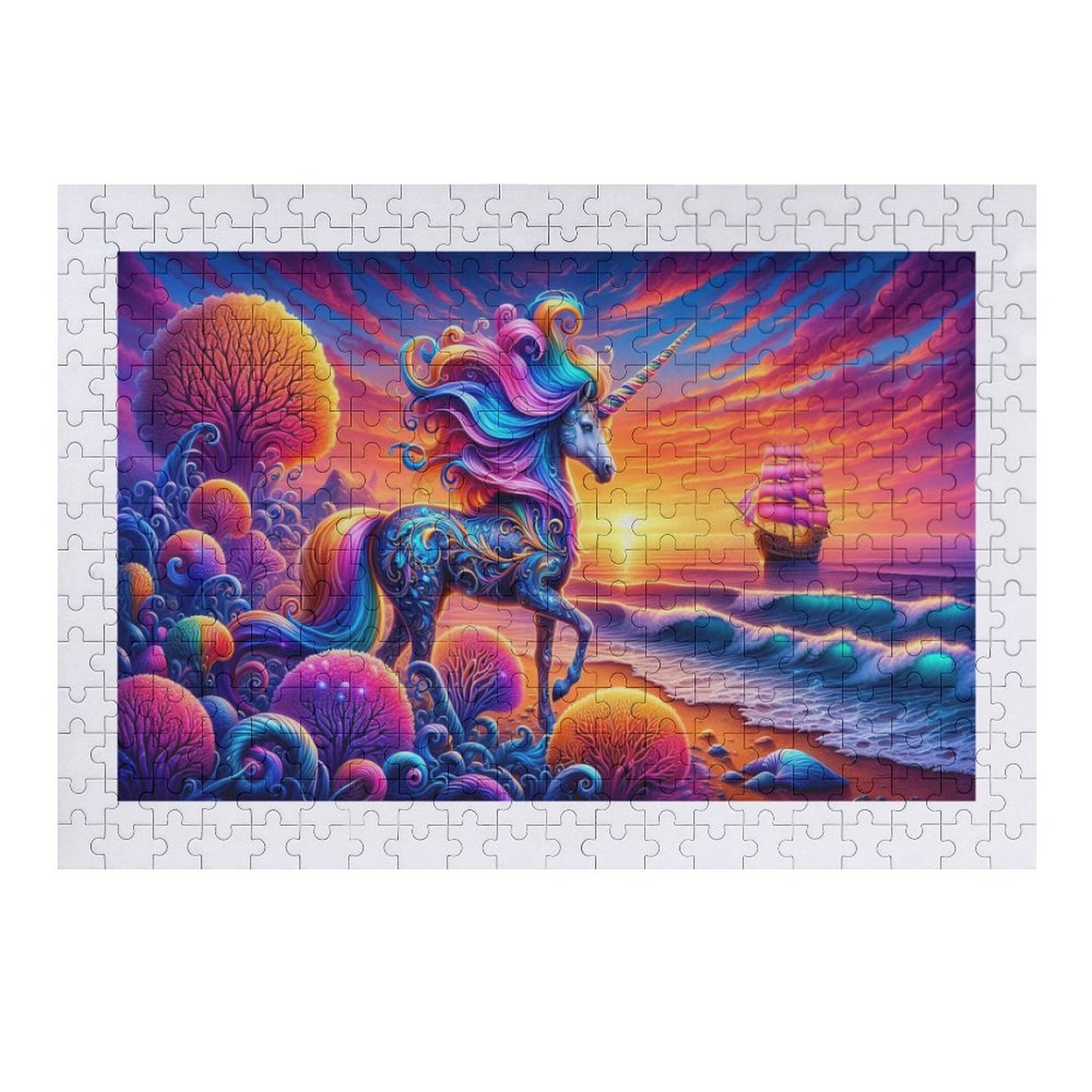 Wooden Picture Puzzle - Unicorn