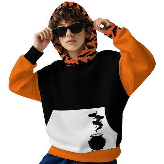 Halloween Children's Hooded Sweatshirt without Drawstrings
