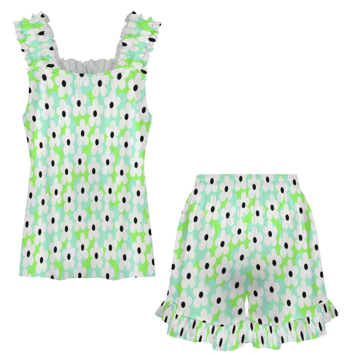 Ruffled Pajama Set