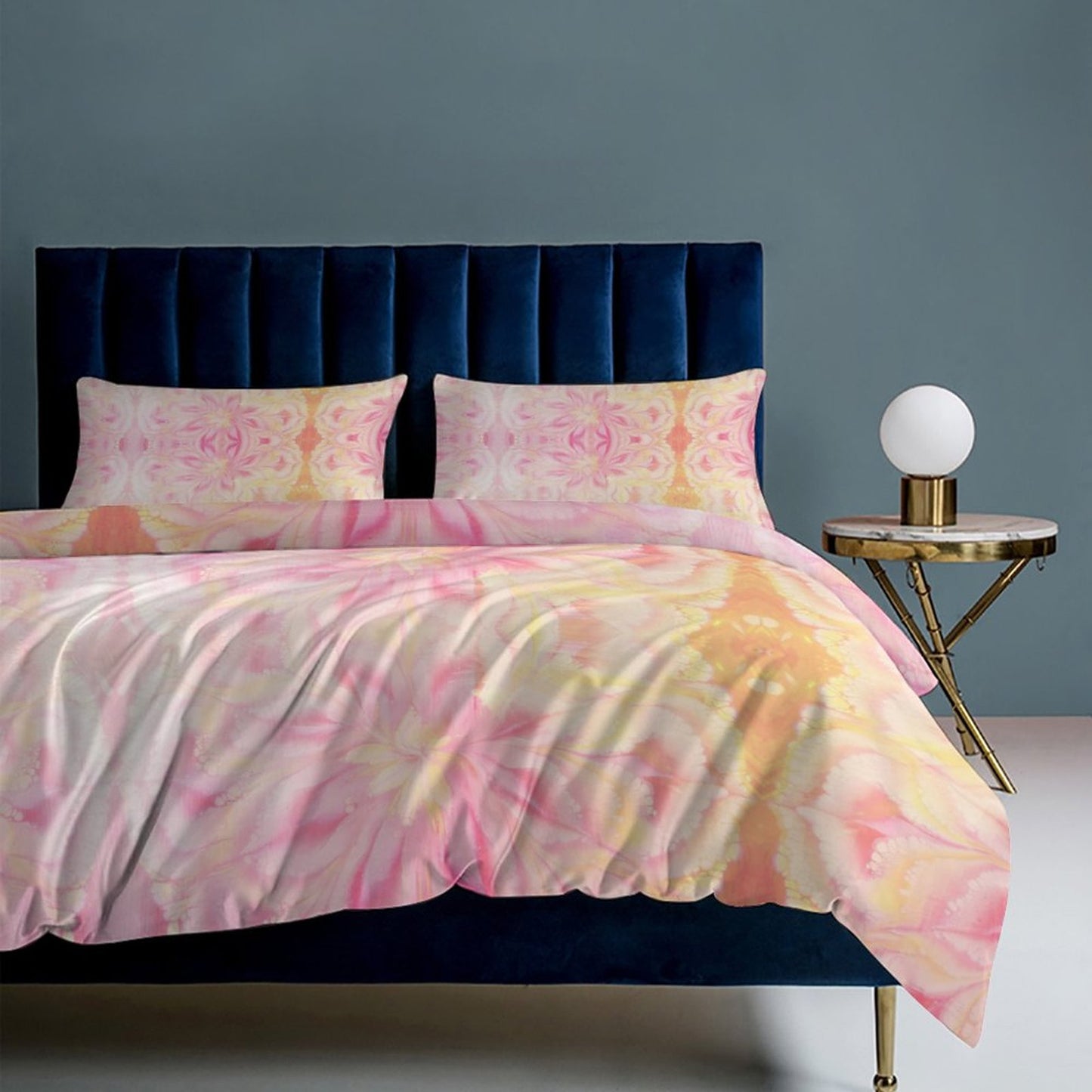 3-Piece Bedding Set-86"×70"/ 218×177cm (Dual-sidede Printing)