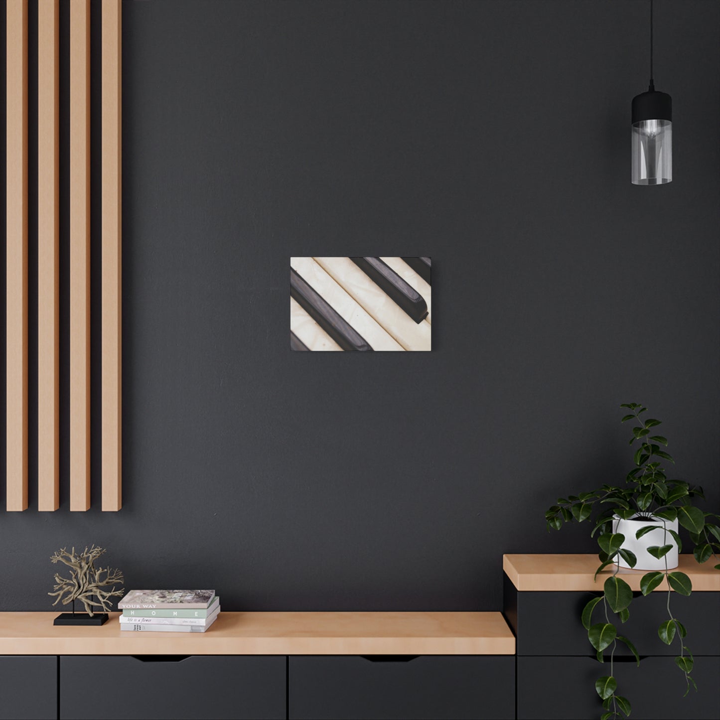 Piano Keys Canvas Wall Art, Music Decor for Home, Perfect Gift for Musicians or Music Lovers