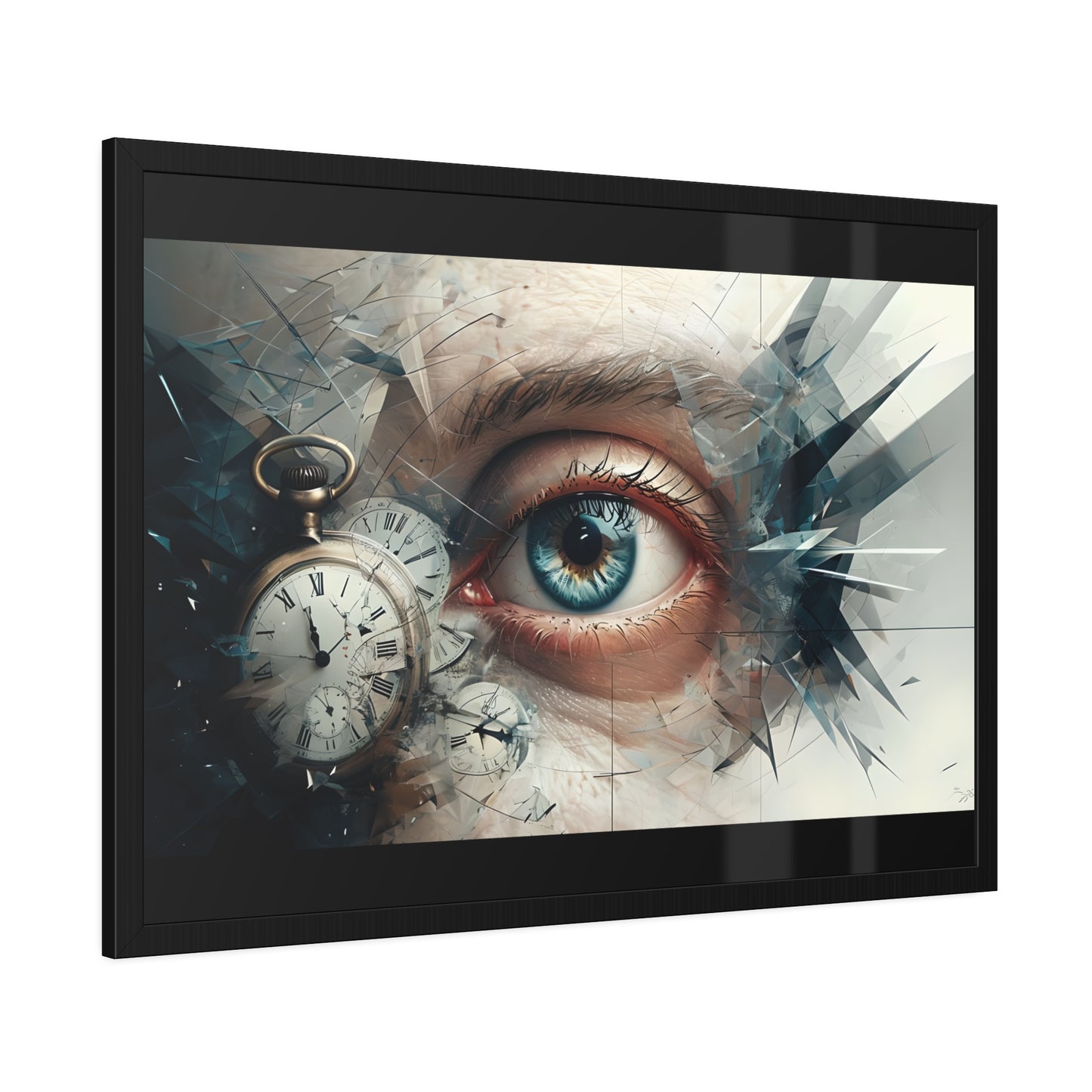 Surreal Eye Art Framed Poster