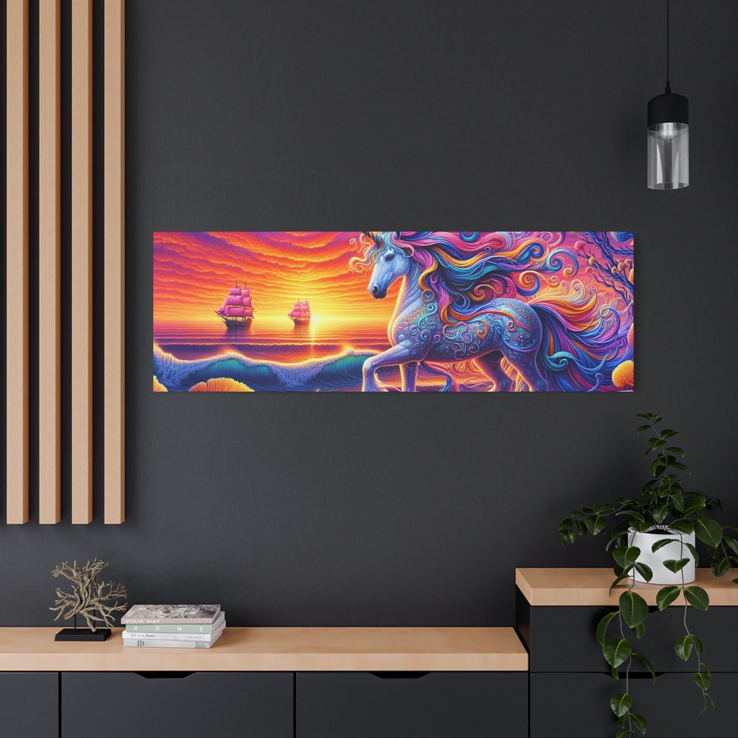 Matte Canvas, Stretched, 1.25"  Unicorn