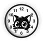 Cute Cat Wall Clock, Adorable Timepiece for Cat Lovers, Black Cat Decor for Home, Kawaii Wall Art, Gift for Cat Enthusiasts
