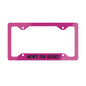 Funny Metal License Plate Frame - Mom's Taxi Service