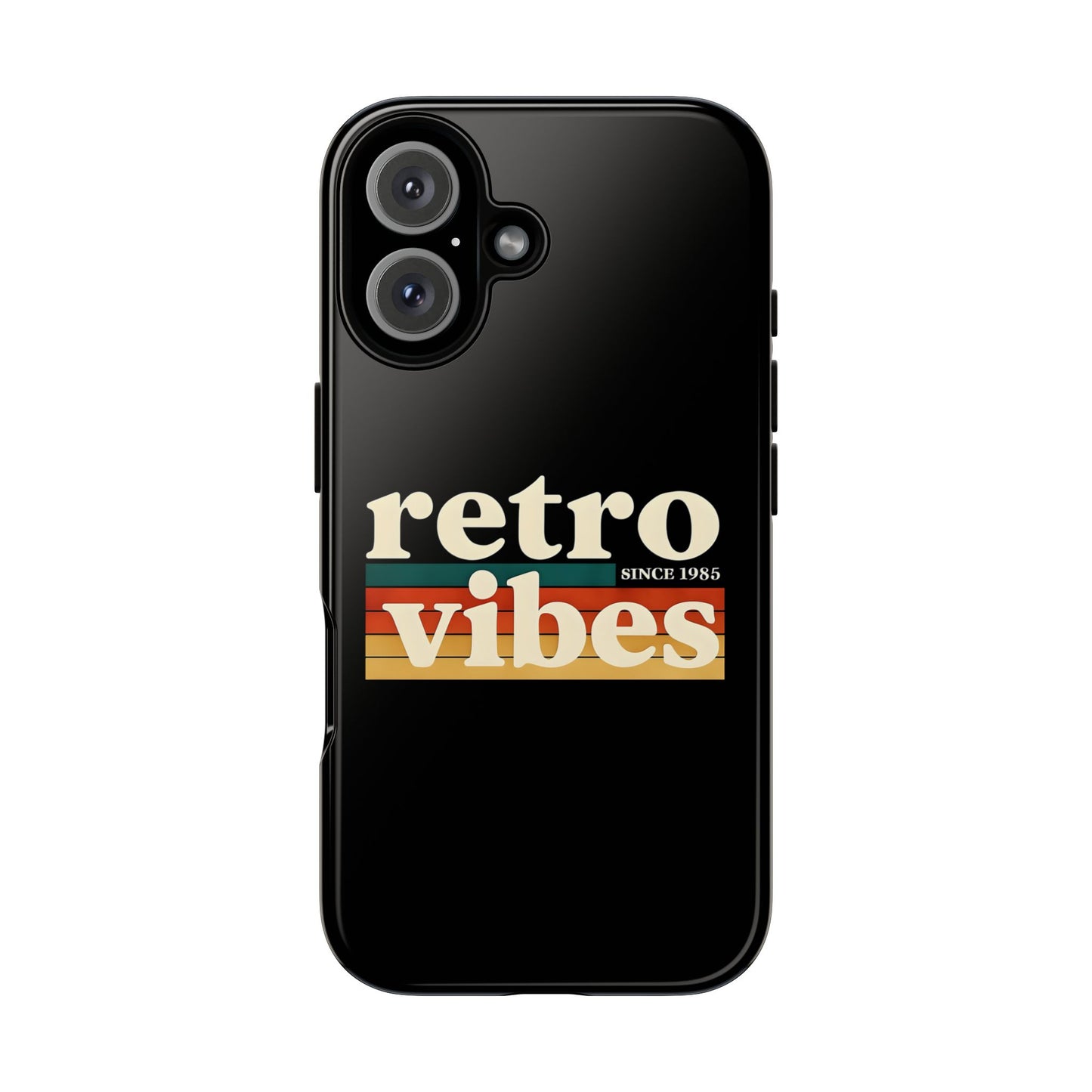 Retro Vibes Phone Case, Tough Phone Cover, Vintage Style Case, Gift for Music Lovers, Retro Aesthetic Accessory