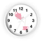 Charming Teapot Wall Clock, Home Decor, Kitchen Gift, Cute Coffee Time, Tea Lover's Gift, Pink Polka Dot Design