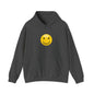 Smiley Face Hooded Sweatshirt, Cozy Unisex Hoodie, Casual Wear, Gift for Friends, Cheerful Apparel, Everyday Comfort Clothing