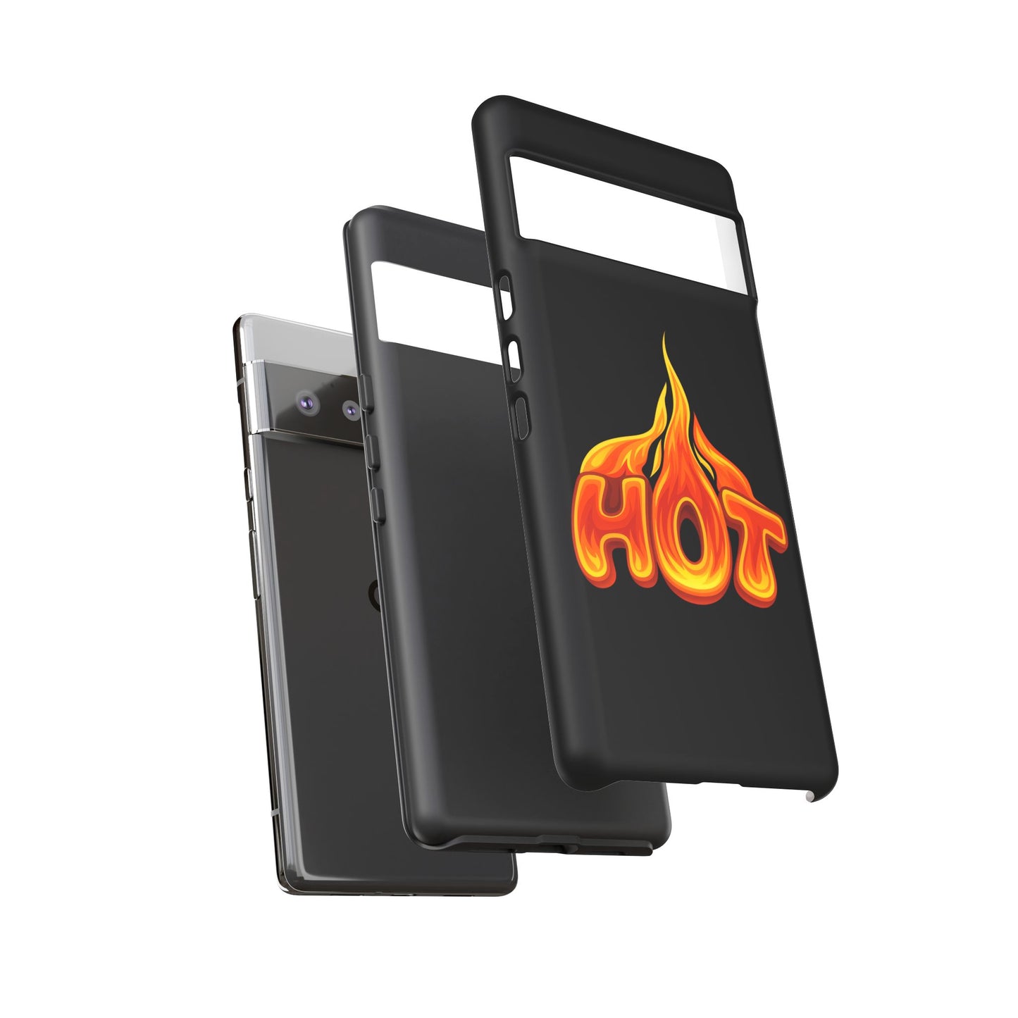 Stylish Phone Case, Hot Flames Design, Gift for Teens, Trendy Accessory, Protective Cover, Unique Phone Case