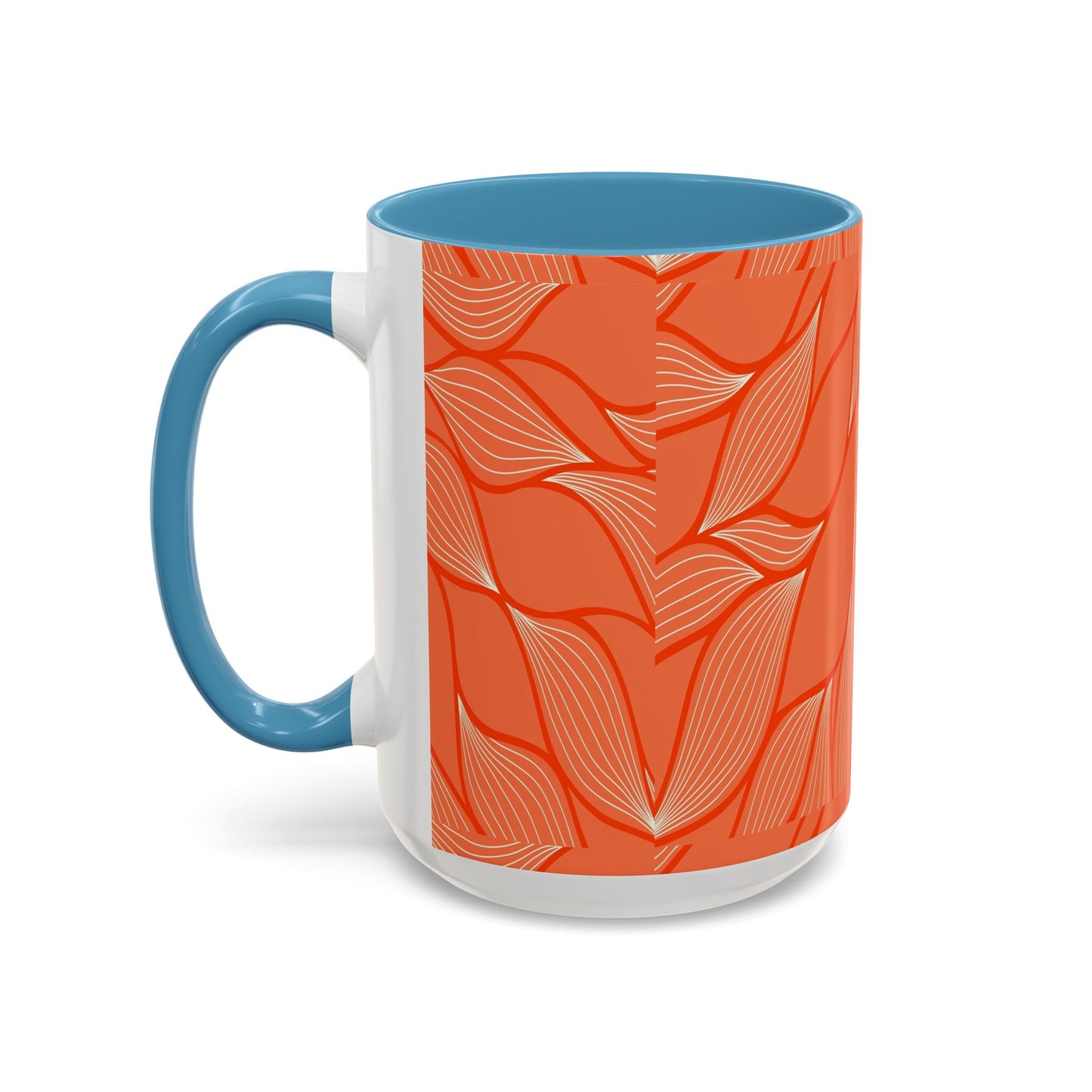 Stylish Accent Coffee Mug, Floral Pattern Drinkware, Unique Gift for Coffee Lovers, Home Decor, Kitchenware, Vibrant Design