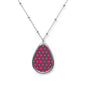 Oval Necklace - Pink