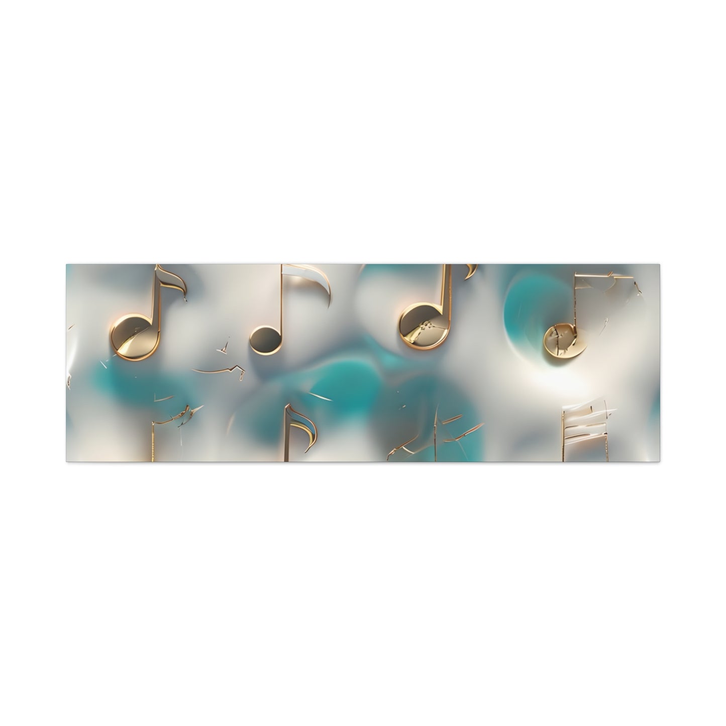 Musical Notes Wall Art Canvas, Elegant Home Decor, Perfect for Musicians, Music Lovers, Gifts for Music Teachers, Unique Art Piece