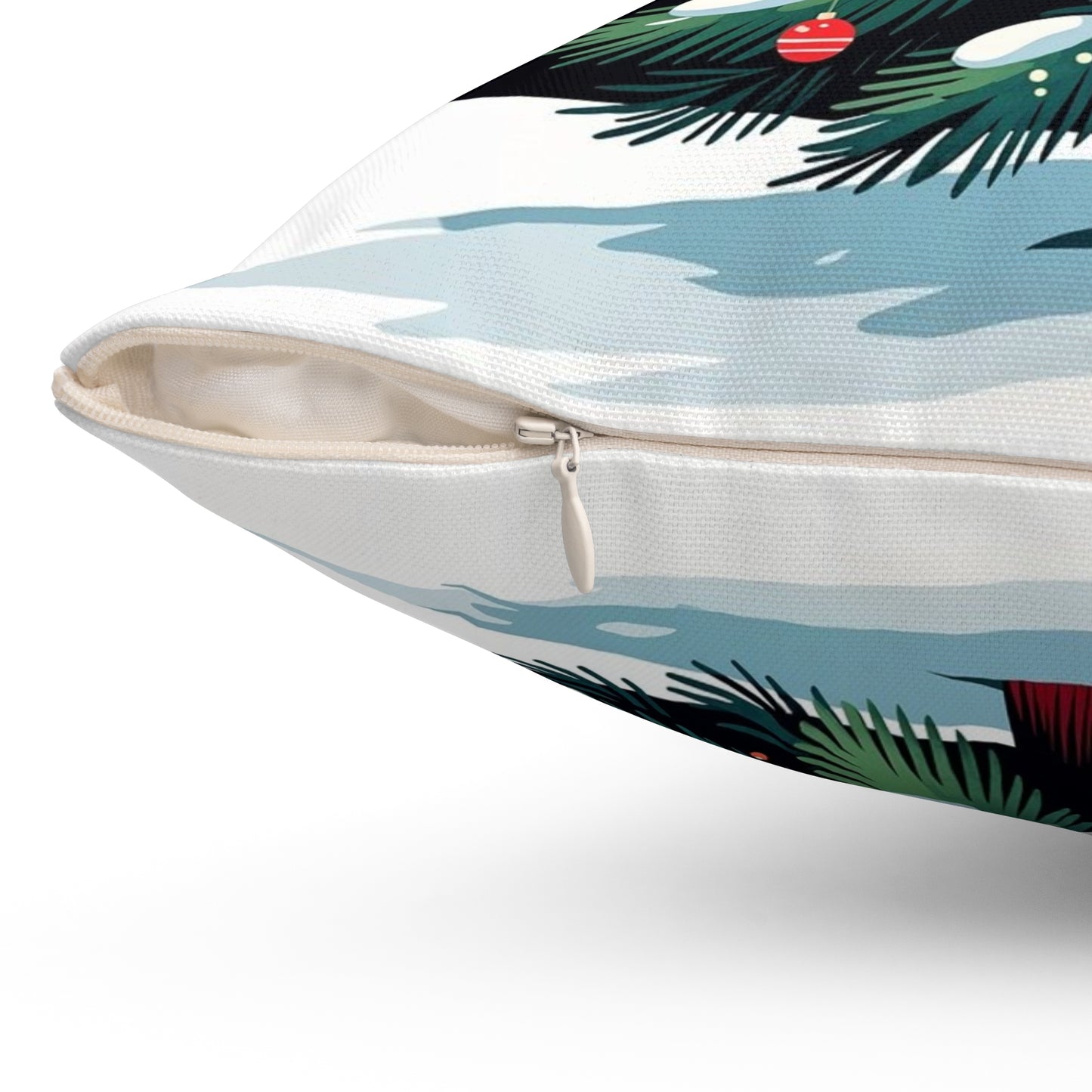 Christmas Tree Throw Pillow — Festive Star-Topped Holiday Decor