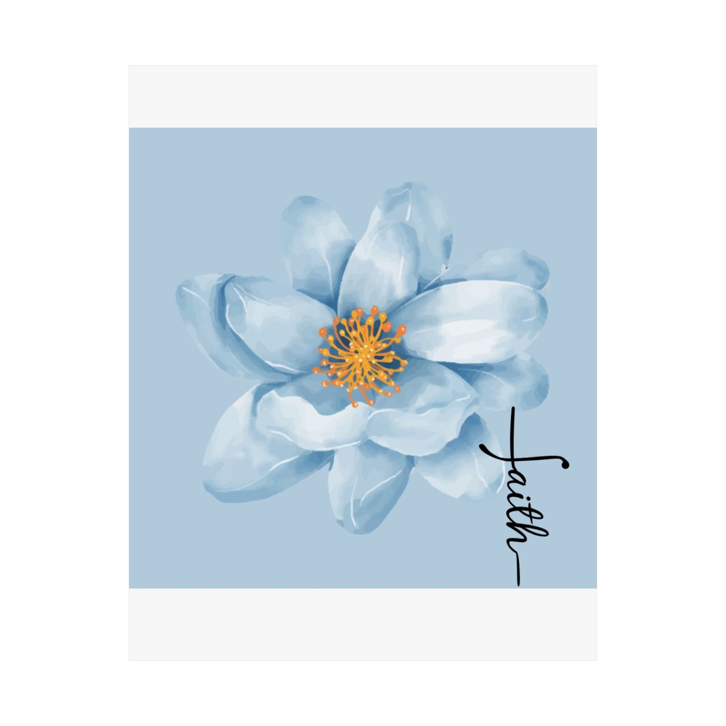 Faith-Inspired Matte Vertical Posters, Floral Wall Art, Motivational Decor