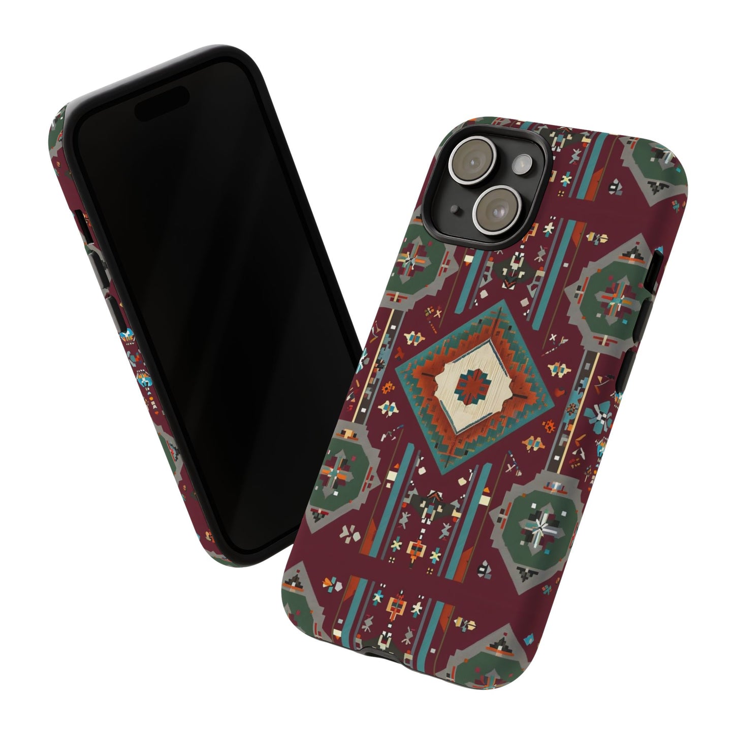 Tribal Pattern Phone Case - Boho Chic, Tough Durable Cover, Stylish Tech Accessory, Gift for Him/Her, Festival Essentials