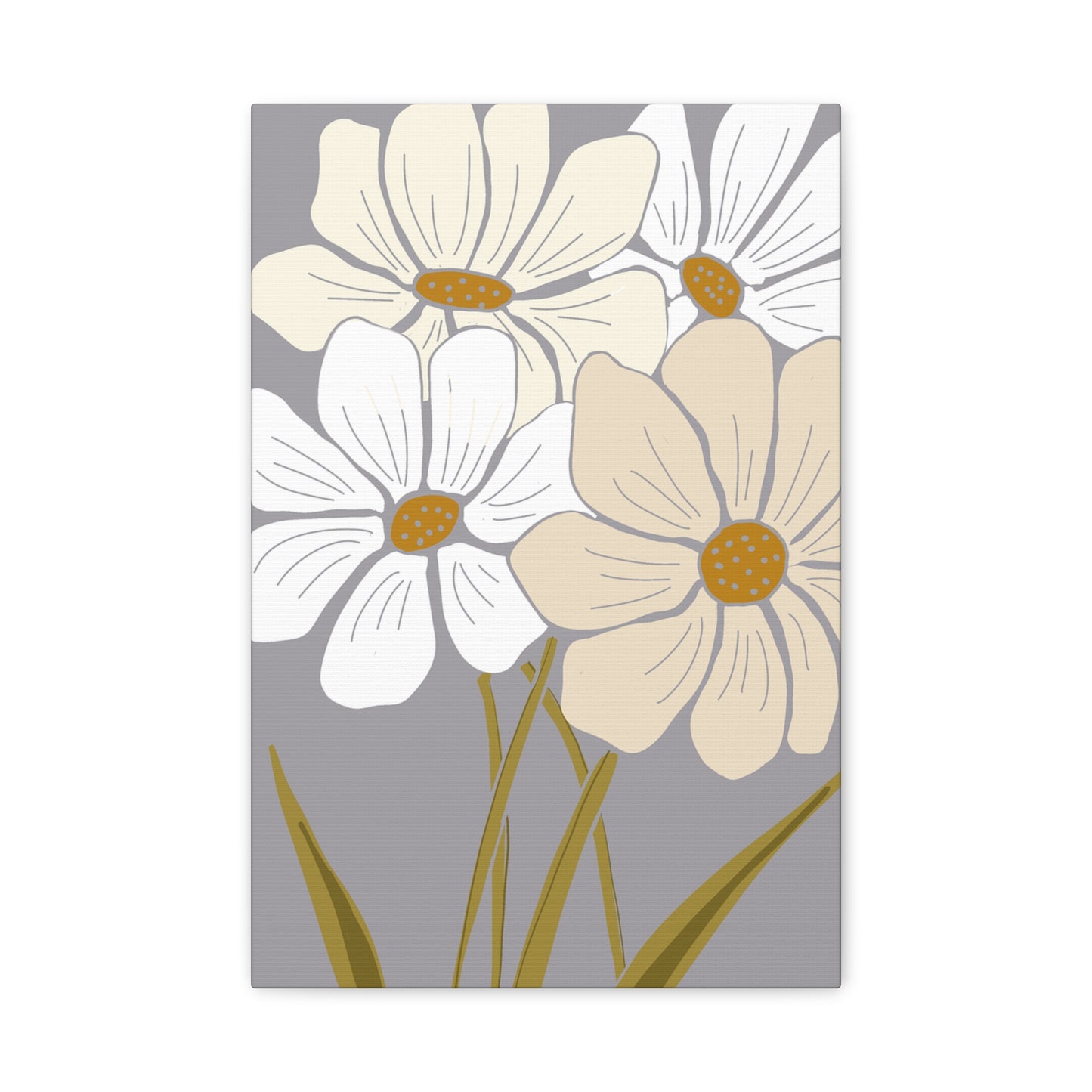 Copy of Copy of Matte Canvas, Stretched, 1.25" Tulips Pink and Purple Flowers