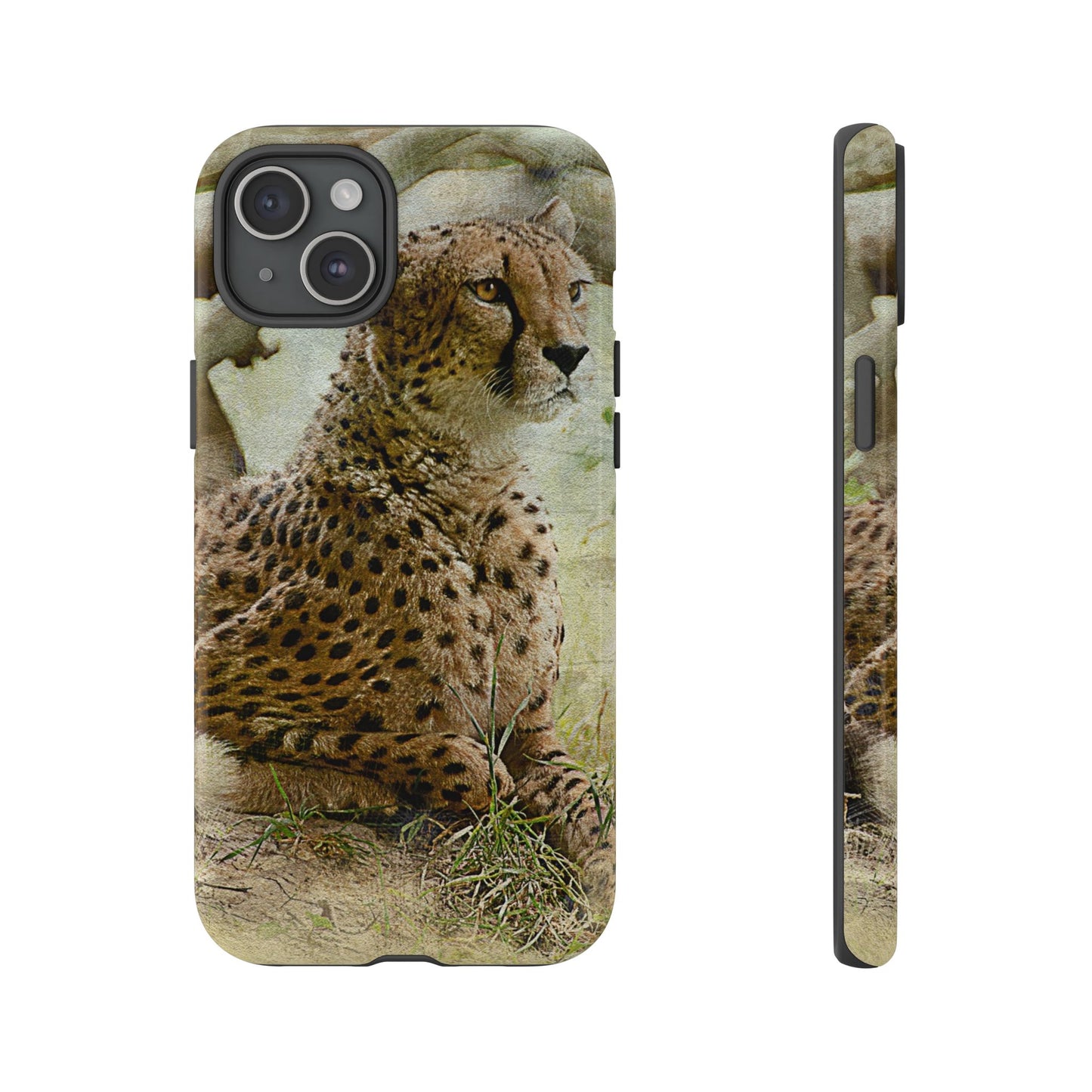 Cheetah Phone Case, Tough Cases, Animal Lover Gift, Wildlife Protection, Eco-Friendly Mobile Cover, Unique Phone Accessory