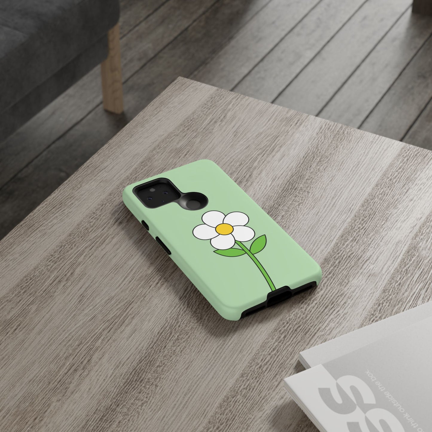Floral Phone Case - Tough Cases for Nature Lovers, Cute Green Flower Design, iPhone Cover, Gift for Her, Spring Accessories