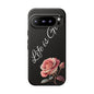 Floral Phone Case - Life is Good, Tough Phone Cover, Gift for Her, Rose Design, Personalized Phone Accessory, Stylish Tech Protector