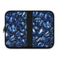 Glamorous Blue Gemstone Laptop Sleeve, Stylish Tech Case, Gemstone Pattern Envelope, Office Accessory, Gift for Her, Unique Laptop Bag