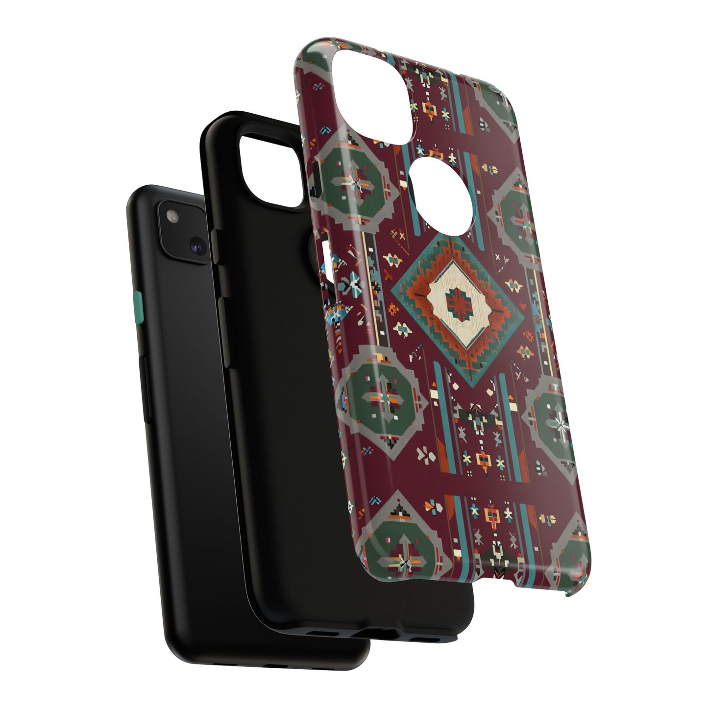 Tribal Pattern Phone Case - Boho Chic, Tough Durable Cover, Stylish Tech Accessory, Gift for Him/Her, Festival Essentials