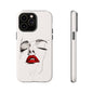 Stylish Phone Case with Artistic Lip Design, Femme Tech Accessory, Trendy Device Cover, Gift for Her, Unique Phone Accessories