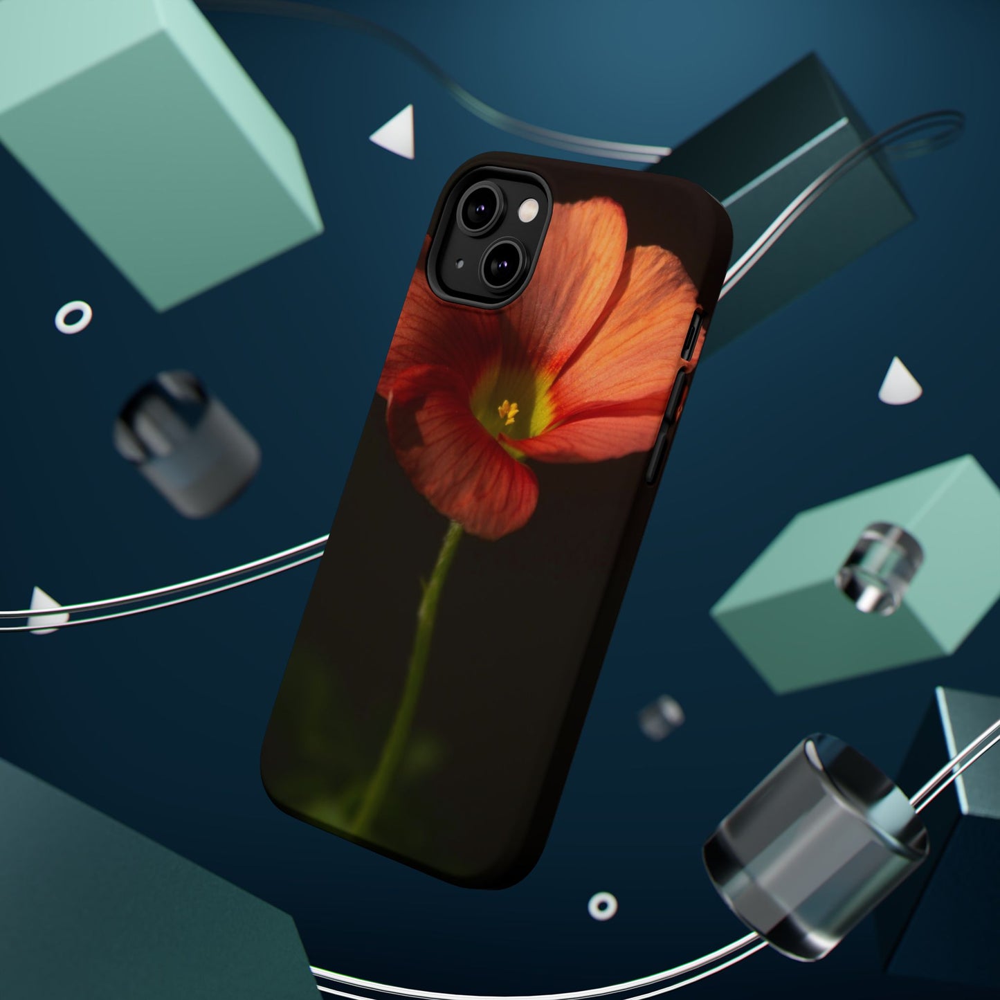 Poppy Bloom Magnetic Impact Phone Case — Slim Protective Floral Design