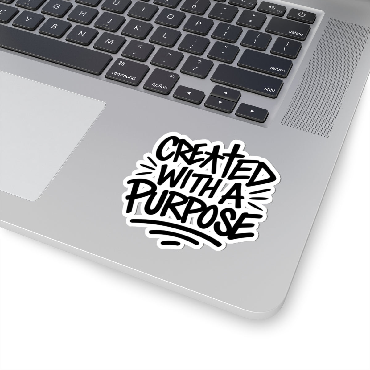Created With A Purpose Sticker — Inspirational Kiss-Cut Vinyl Decal