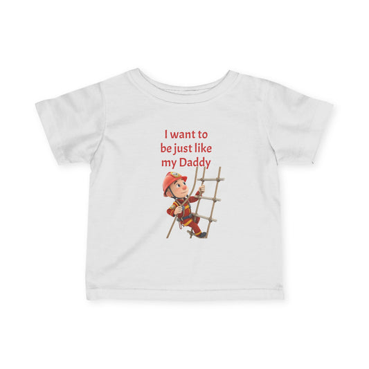 Daddy's Little Helper Infant Tee, Cute Child Tee, Toddler Gift, Father-Son Tee, Family Shirt, Birthday Outfit, Holiday Gift