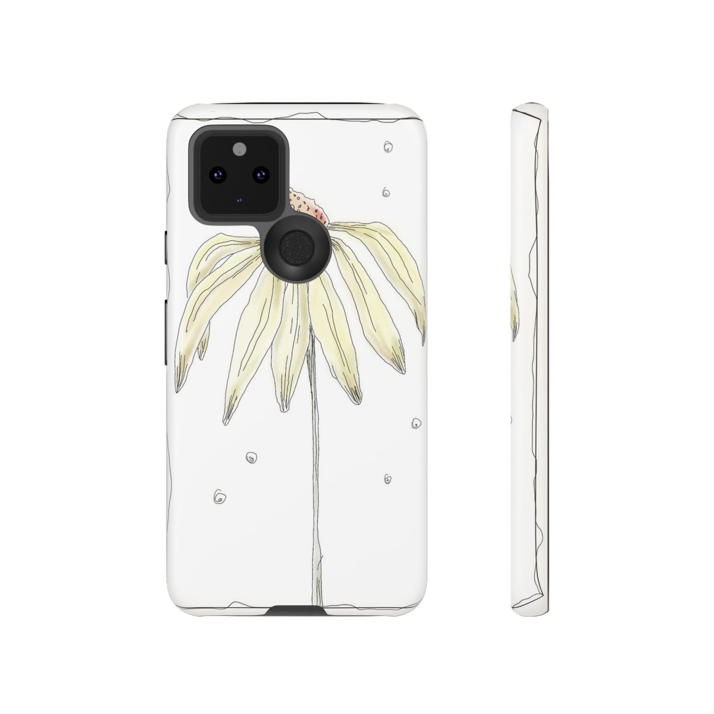 Flower Phone Case with Delicate Design, Tough Phone Cover, Nature Lover Gift, Floral Tech Accessory, Stylish Phone Protection