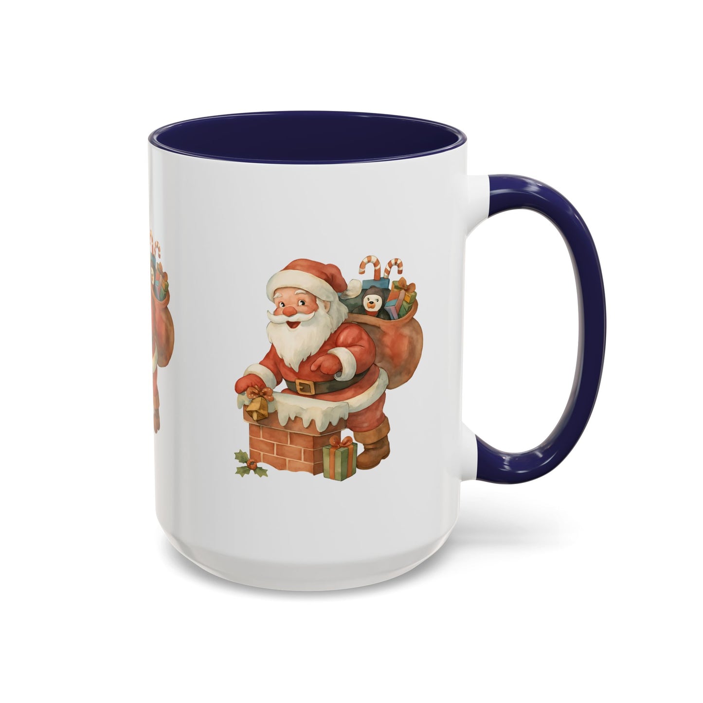 Festive Santa Coffee Mug, Holiday Gift, Christmas Decorations, Cozy Kitchen, Unique Mug, Santa-Themed Drinkware