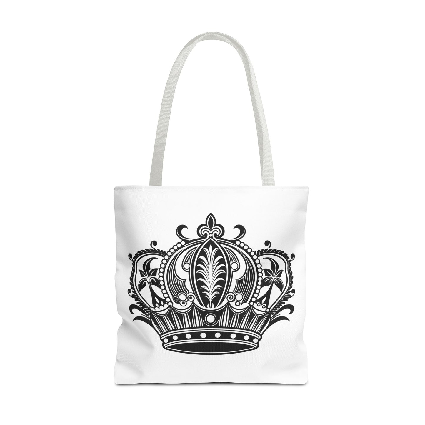 Crown Design Tote Bag, Royal Style Shopping Tote, Chic Grocery Bag, Gift for Her, Fashionable Accessories