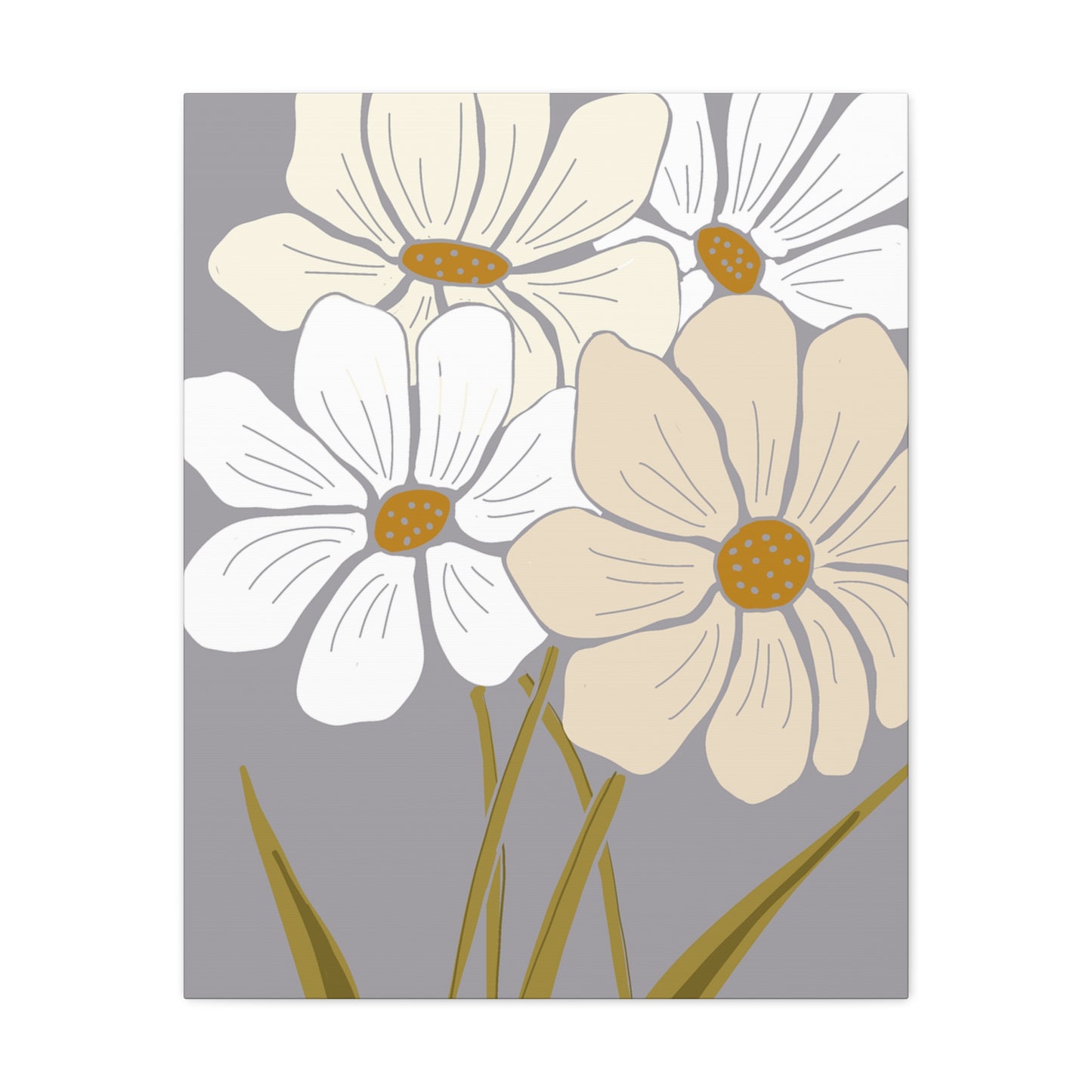 Copy of Copy of Matte Canvas, Stretched, 1.25" Tulips Pink and Purple Flowers