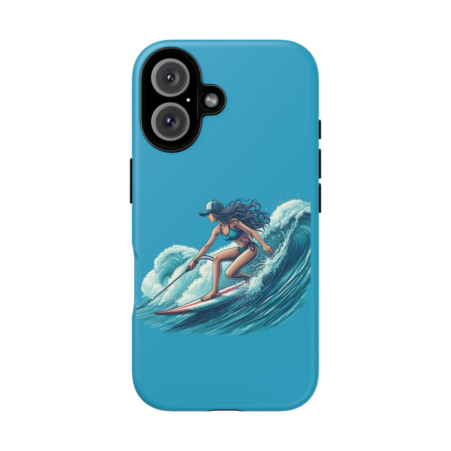 Surfing Phone Case, Coastal Vibes Phone Cover, Tough Cases for Beach Lovers, Ocean Art Phone Accessories, Summer Gift Idea