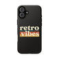 Retro Vibes Phone Case, Tough Phone Cover, Vintage Style Case, Gift for Music Lovers, Retro Aesthetic Accessory