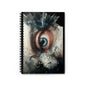 Eerie Eye Spiral Notebook - Ruled Line, Sketchbook for Artists, Dream Journal