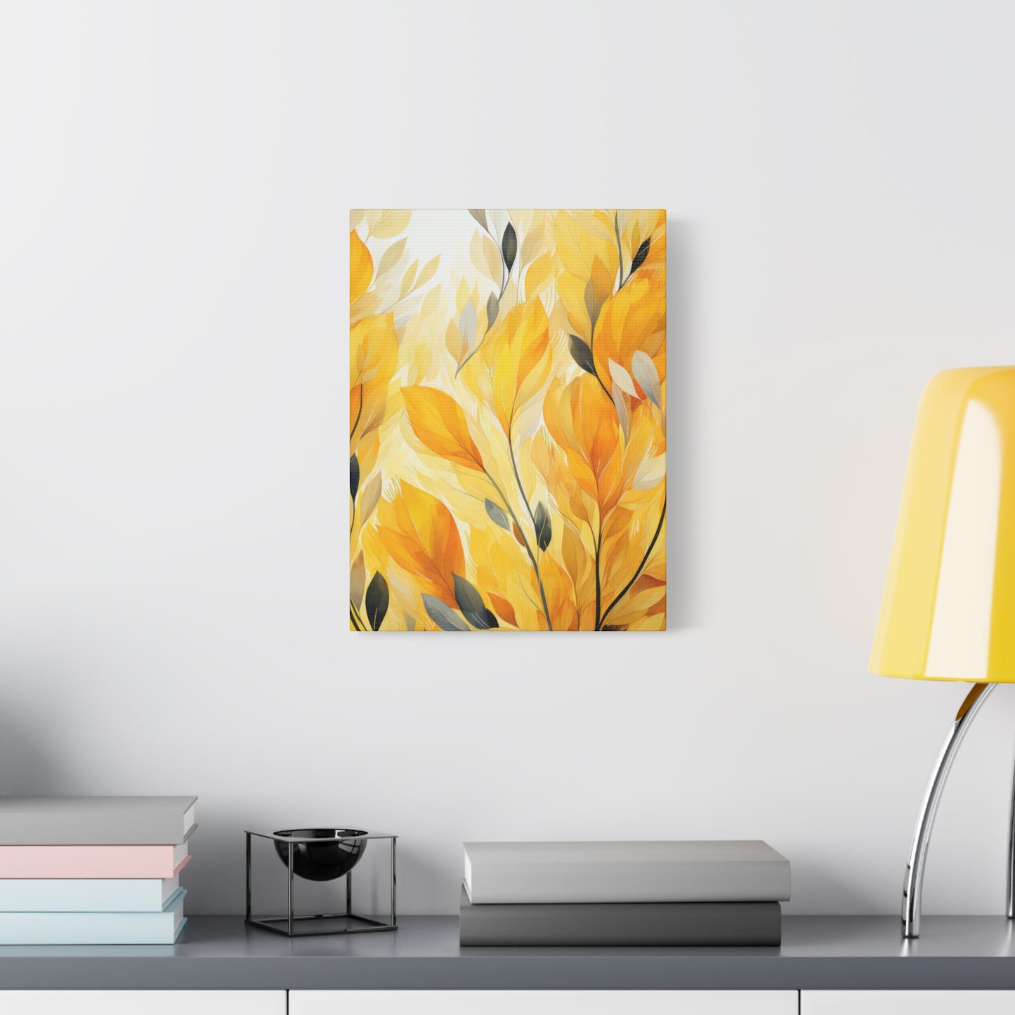 Gorgeous Yellow Matte Canvas Art Print, Stretched, 1.25"