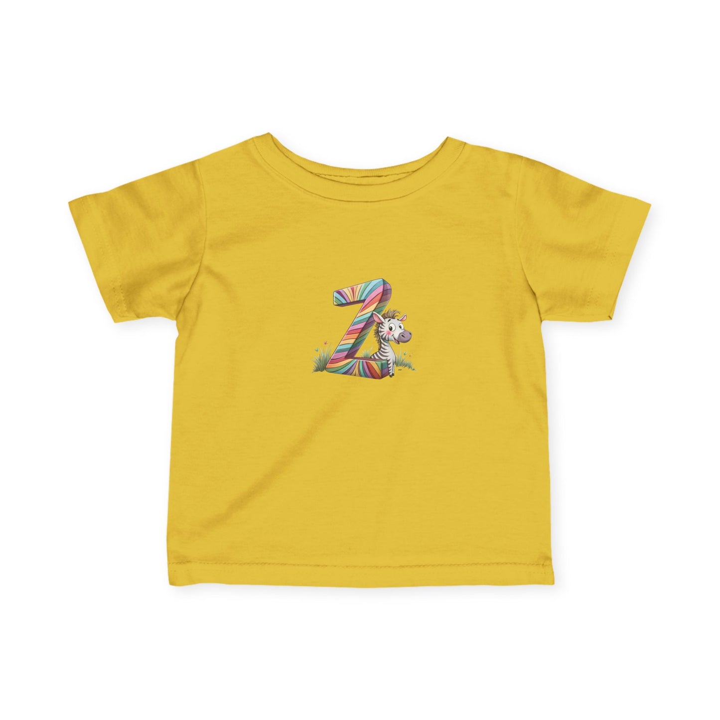 Colorful Number 2 Infant Tee, Cute Baby Shirt, Toddler Clothing, Birthday Outfit, Playful Kid’s Apparel