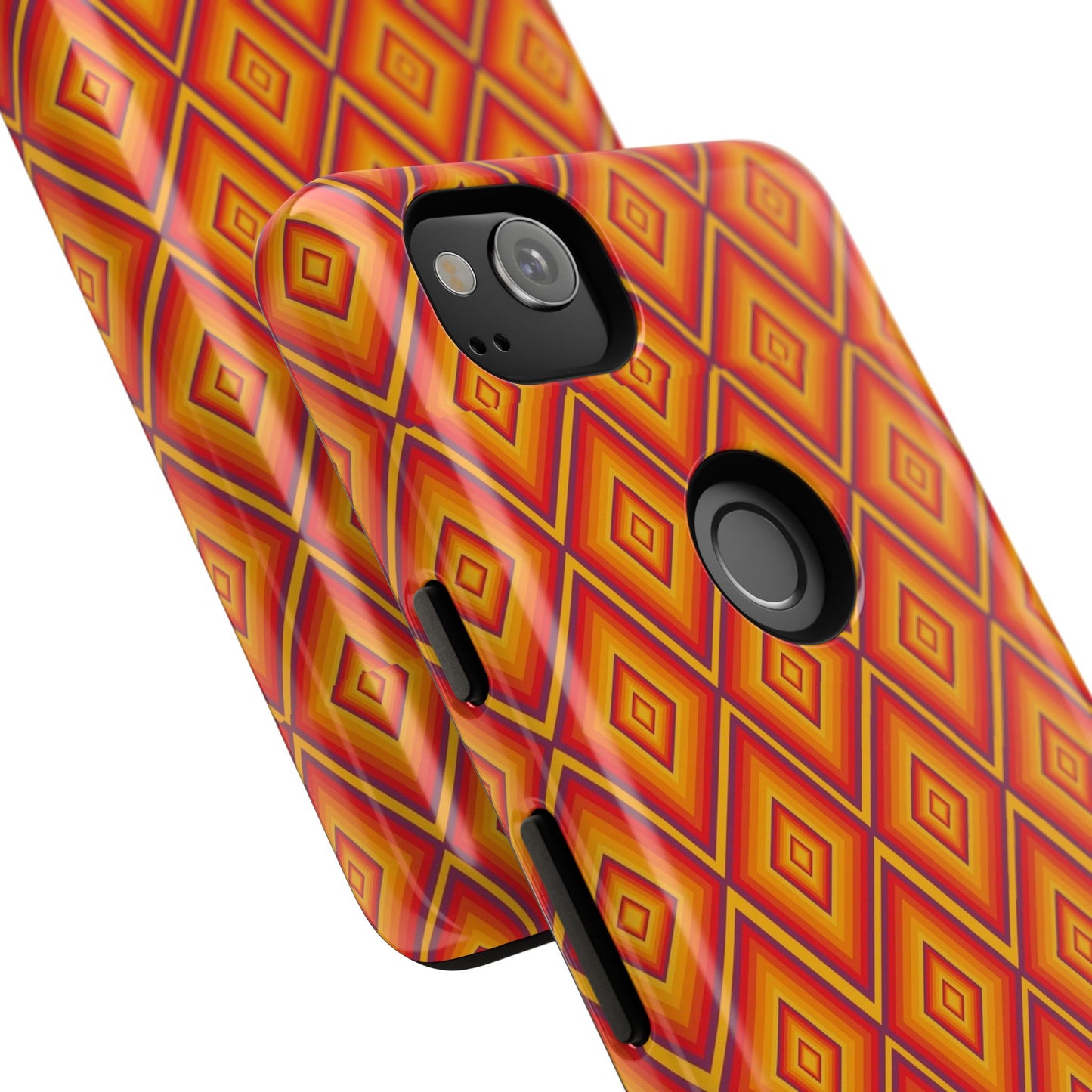 Geometric Phone Case, Tough Cases for Protection, Stylish Smartphone Cover, Vibrant Patterned Phone Accessory, Unique Gift Idea, [...]