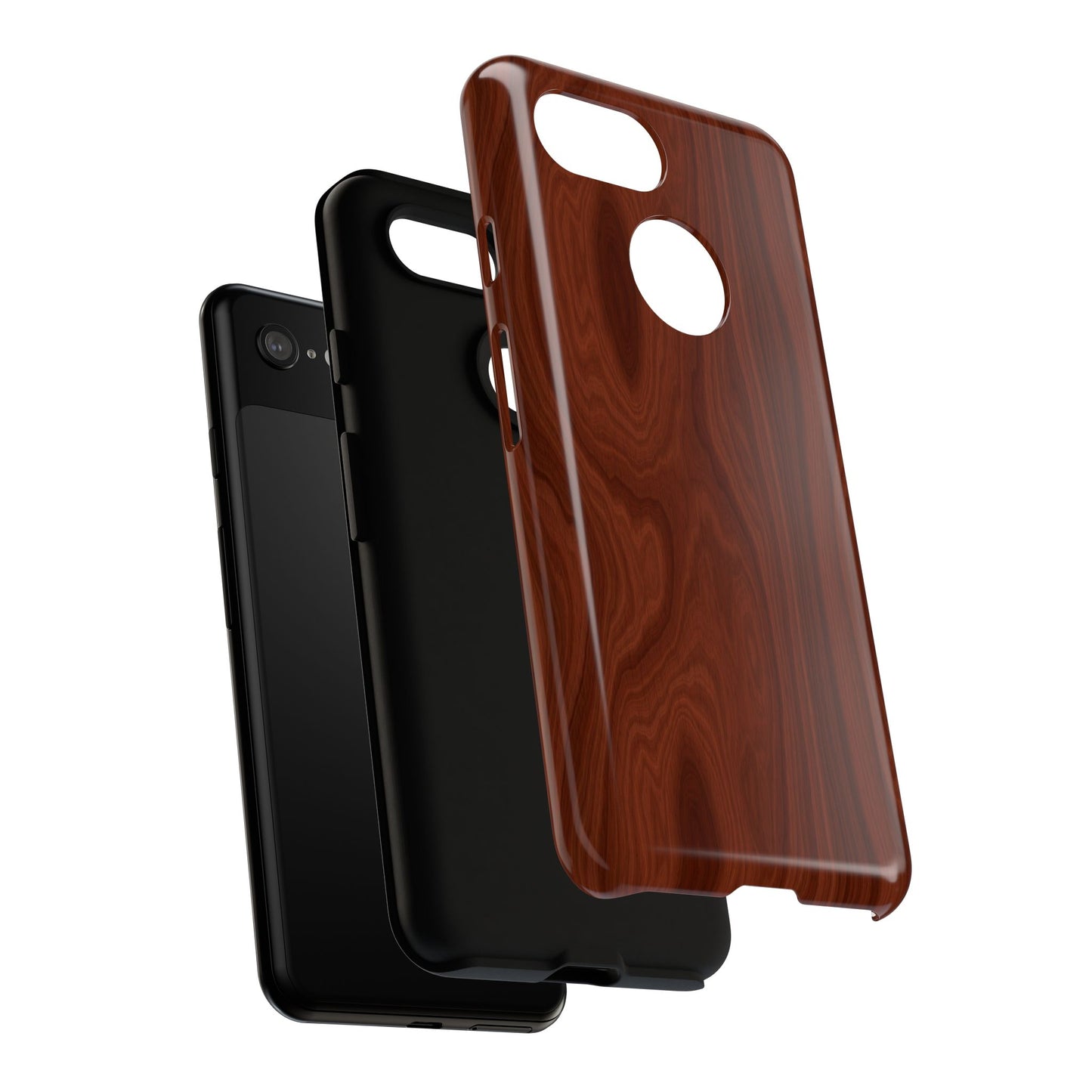 Wood Grain Phone Case, Stylish Tough Cases, Nature-Inspired Protective Cover, Unique Gifts for Him and Her, Eco-Friendly Tech Accessory