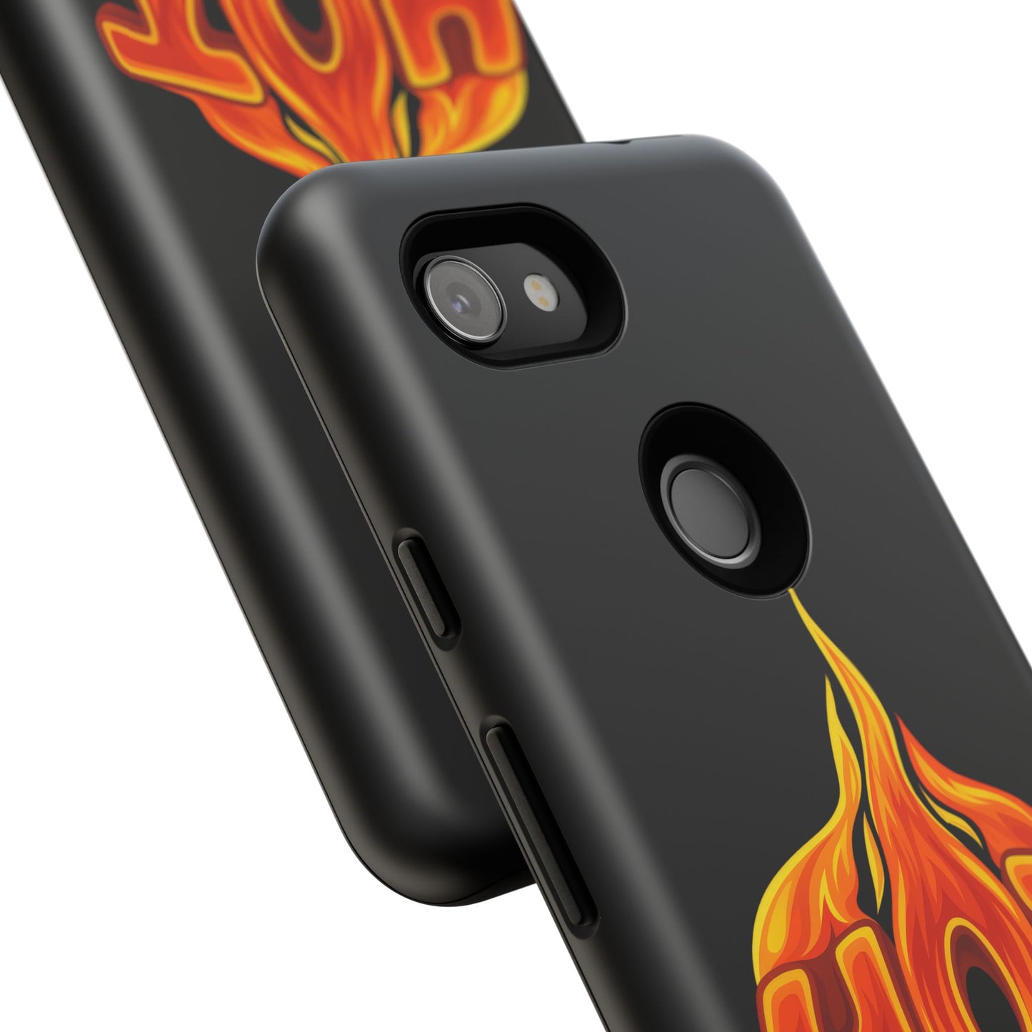 Stylish Phone Case, Hot Flames Design, Gift for Teens, Trendy Accessory, Protective Cover, Unique Phone Case