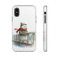 Snowman Phone Case – Winter Holiday Gift, Cute Snowman Design, Winter Accessories, Protective Phone Case, Unique Christmas Present