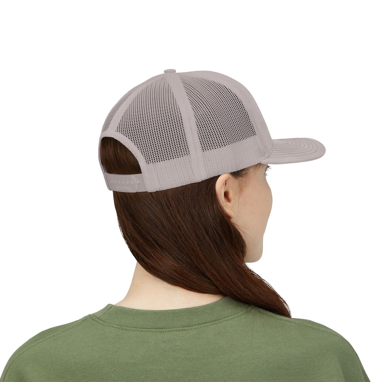 Don’t Look Back Snapback Trucker Cap — Retro Rainbow Embroidered Hat
