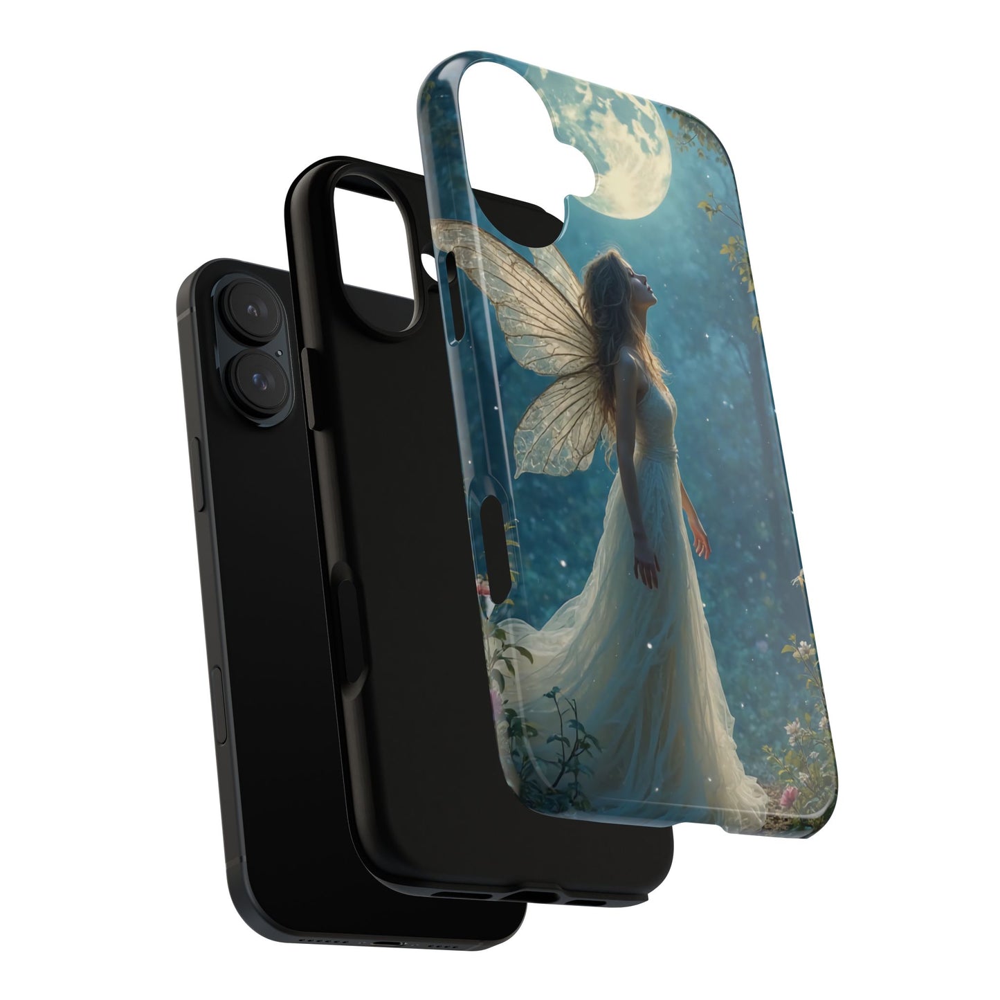 Fairy Moon Phone Case | Tough Cases for Nature Lovers, Fantasy Gift, Boho Phone Accessory, Ethereal Aesthetic, Magical Design