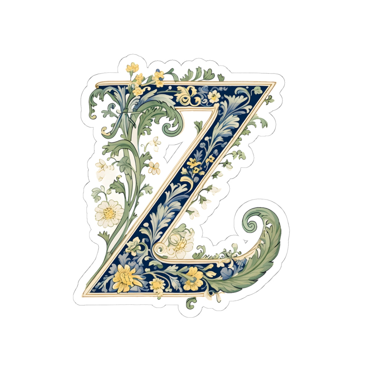 Christmas Wreath Number 2 Kiss-Cut Sticker — Festive Holiday Décor Sticker