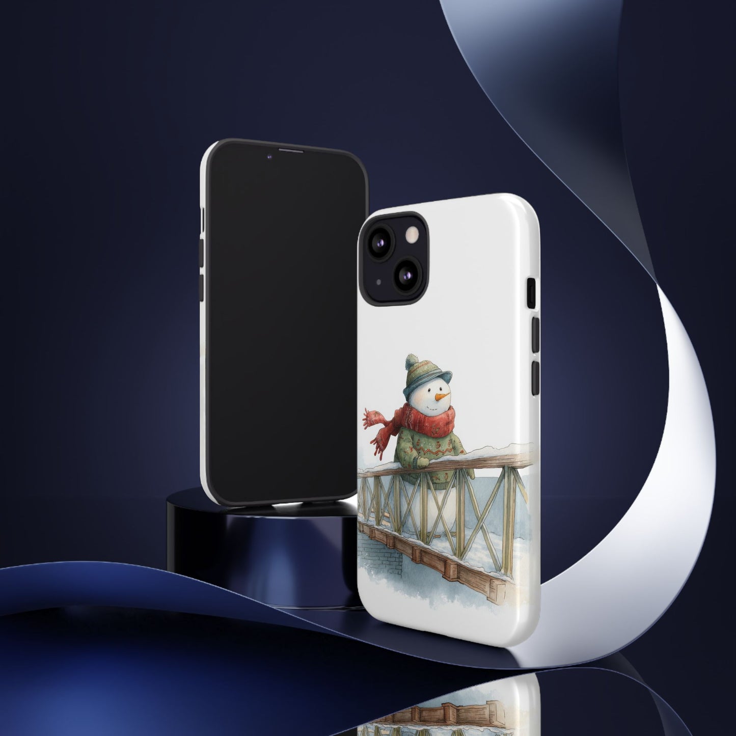 Snowman Phone Case – Winter Holiday Gift, Cute Snowman Design, Winter Accessories, Protective Phone Case, Unique Christmas Present