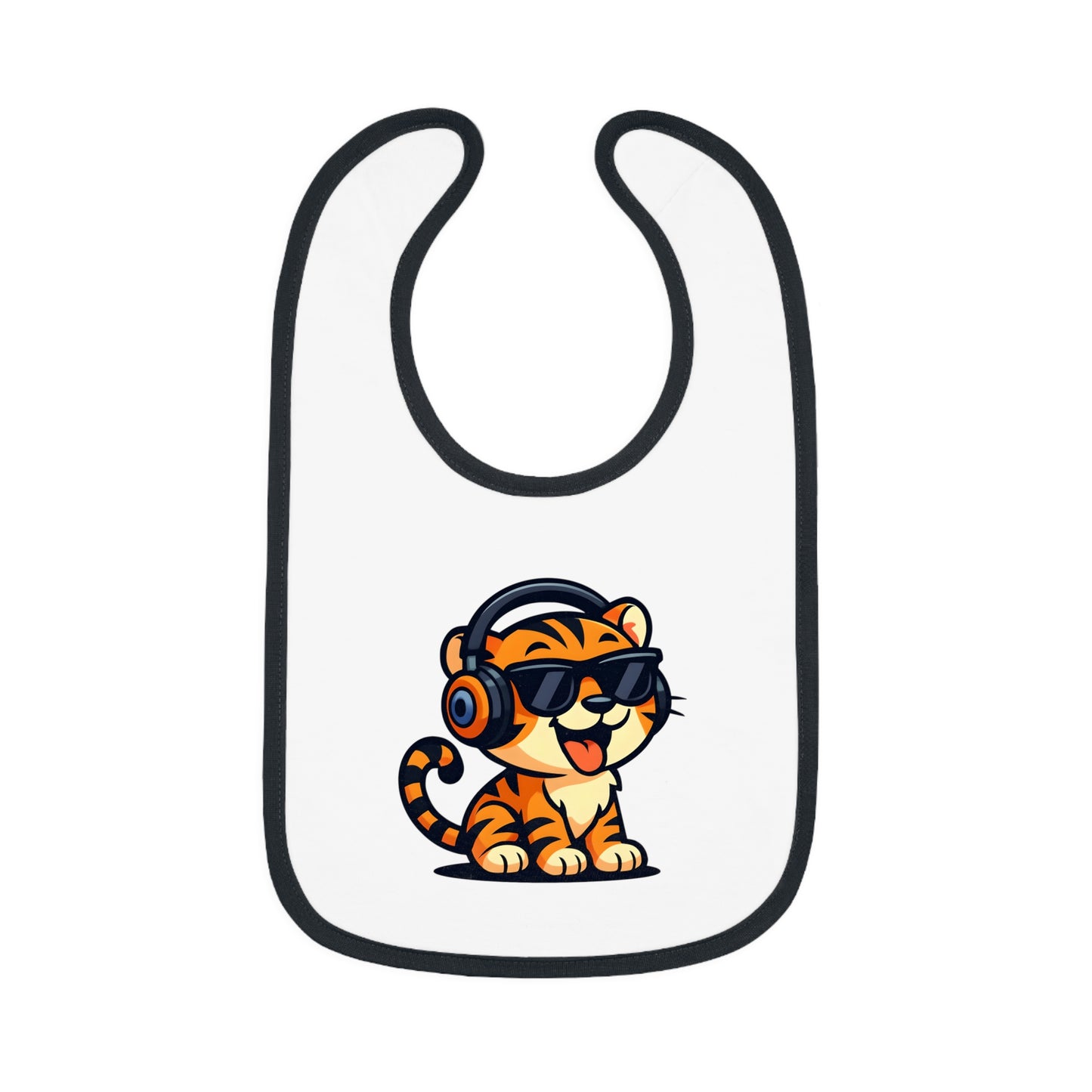 Cool Tiger Baby Bib, Cute Bib for Toddlers, Fun Feeding Accessory, Birthday Gift for Kids, Stylish Baby Gear