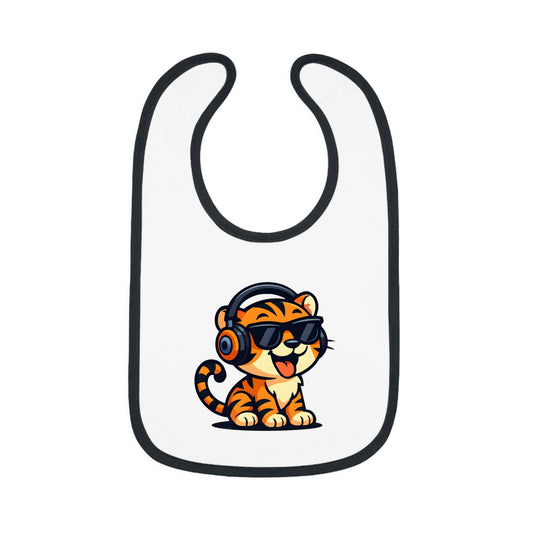 Cool Tiger Baby Bib, Cute Bib for Toddlers, Fun Feeding Accessory, Birthday Gift for Kids, Stylish Baby Gear