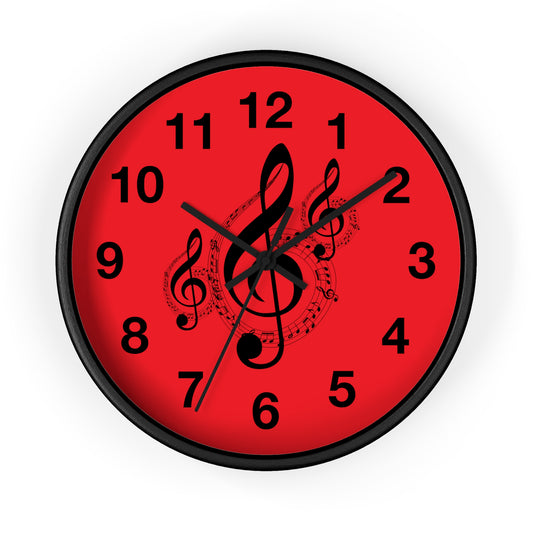 Musical Note Wall Clock - Perfect for Music Lovers, Gift for Musicians